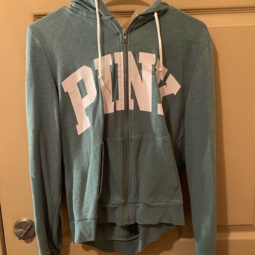 Pink brand hooded zip jacket